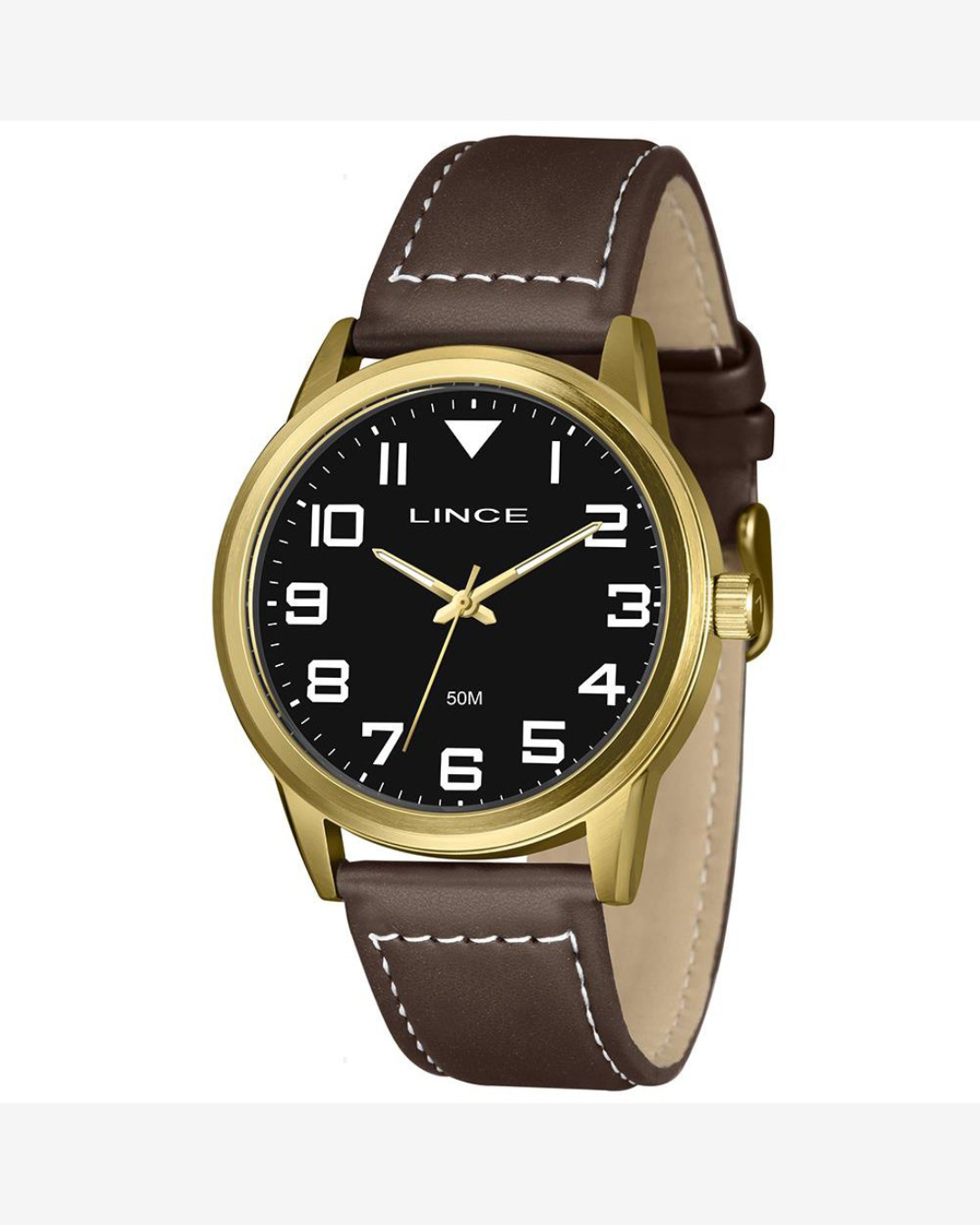 Relógio Lince Masculino Dourado