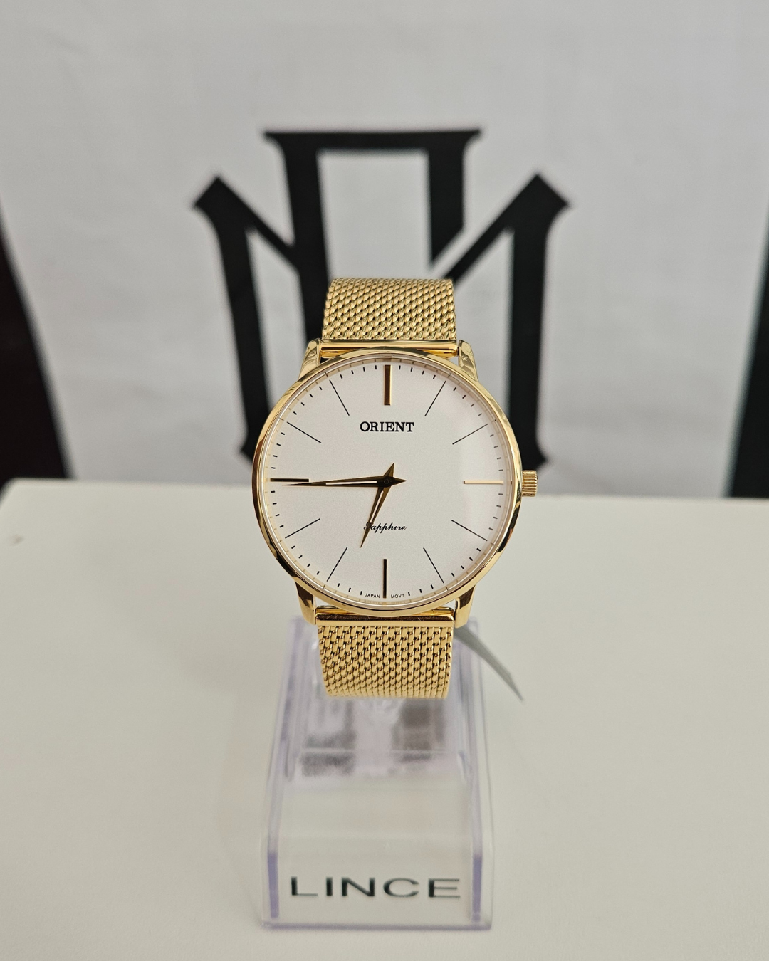 o Relógio Orient Masculino Slim Safira