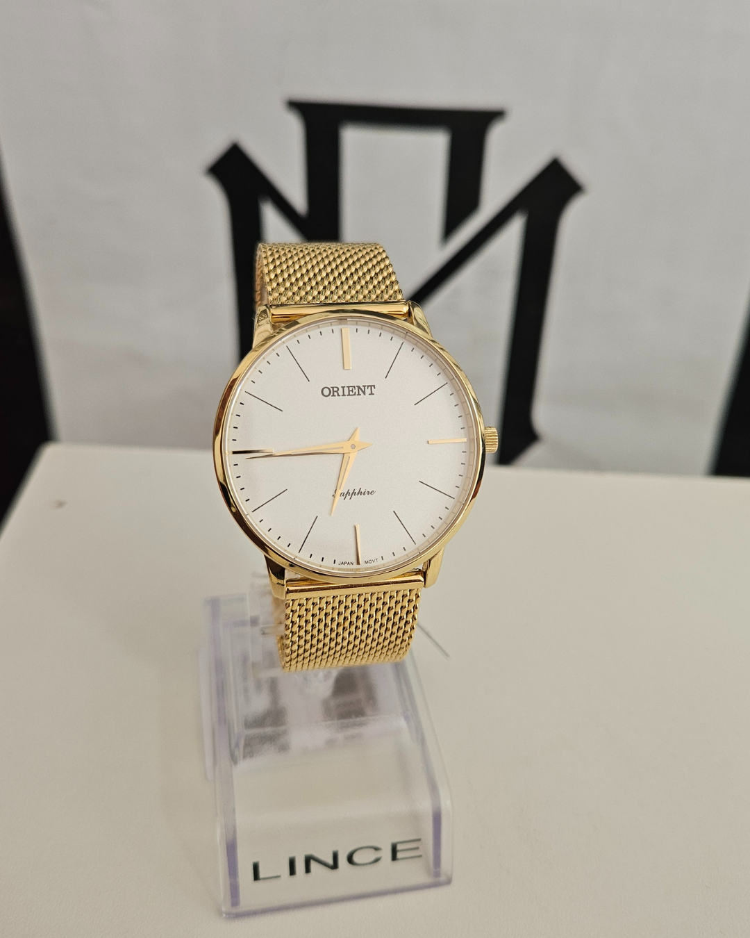 o Relógio Orient Masculino Slim Safira