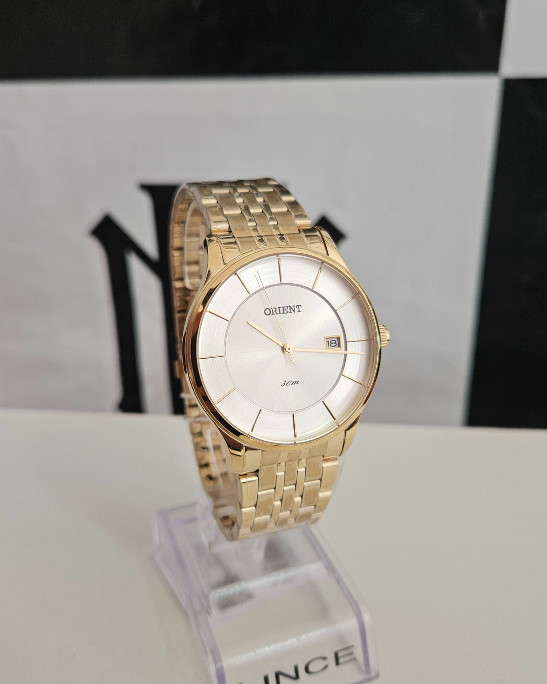 elógio Orient Masculino Eternal Dourado