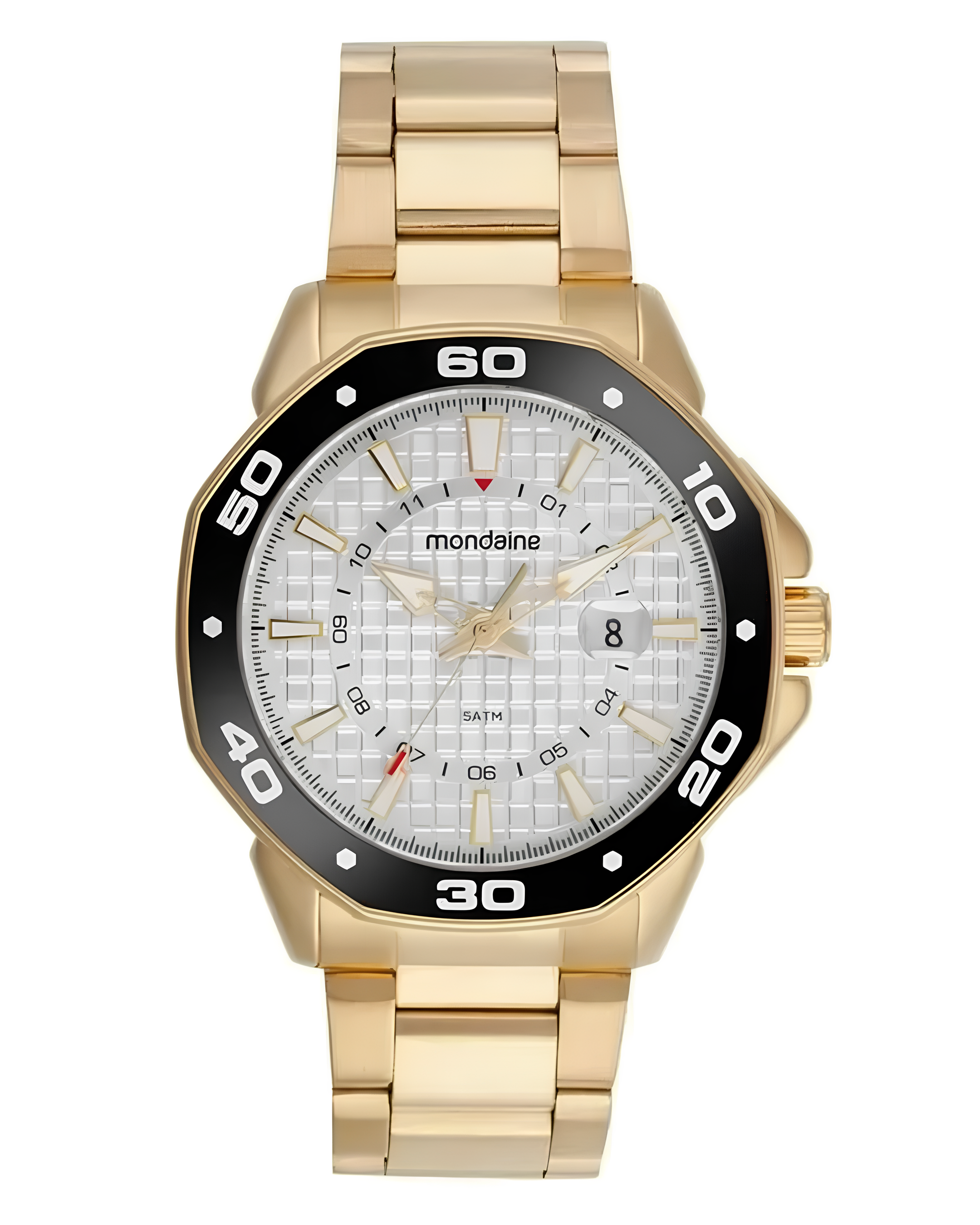 Relógio Mondaine Masculino Dourado/Branco