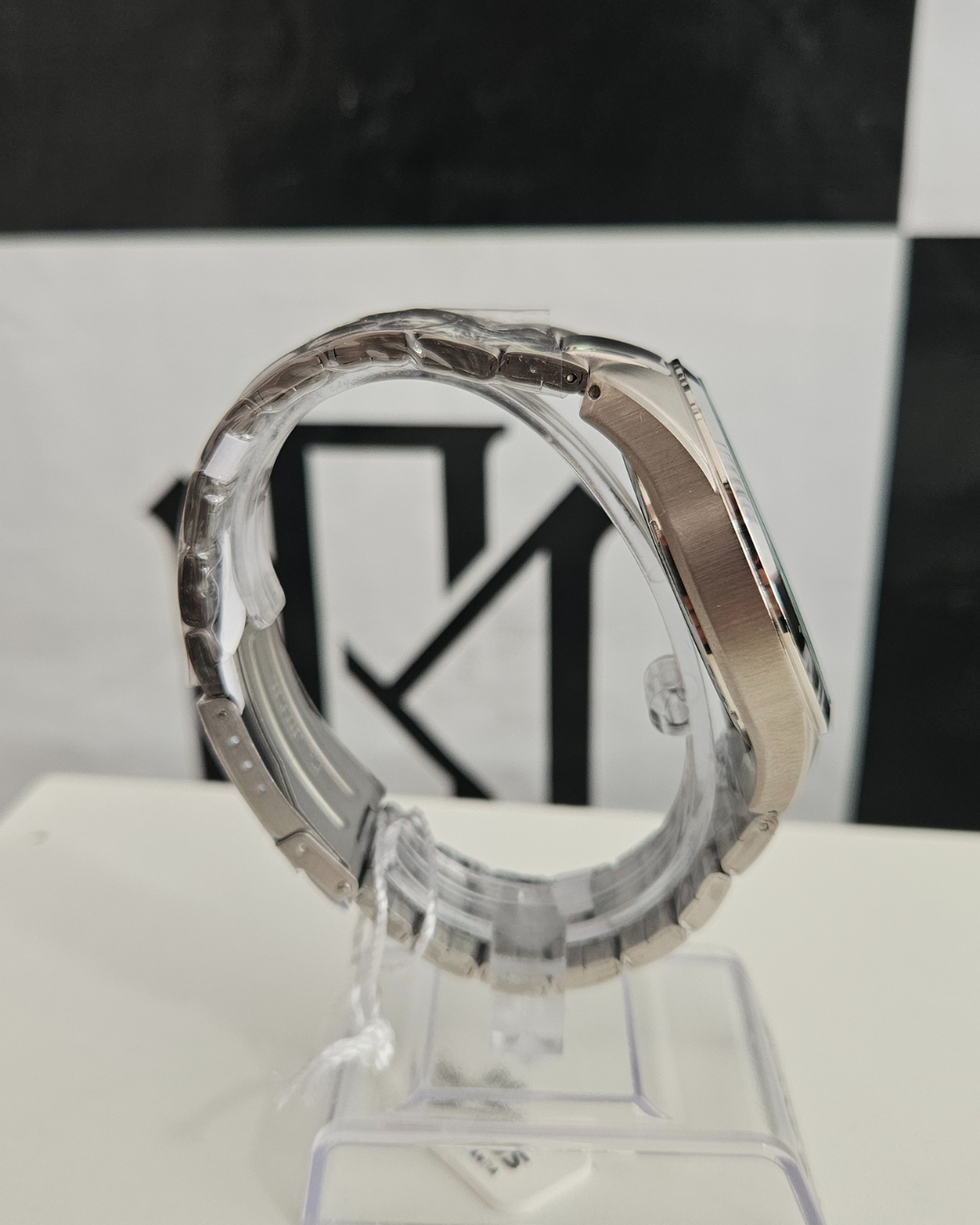 Relógio Masculino Aço Vidro Abaulado Prata