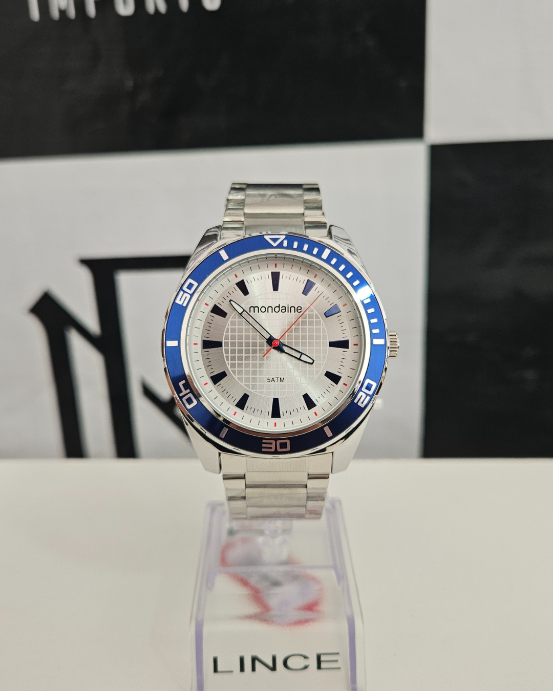 Relógio MONDAINE masculino prata analógico 53521G0MVNE1