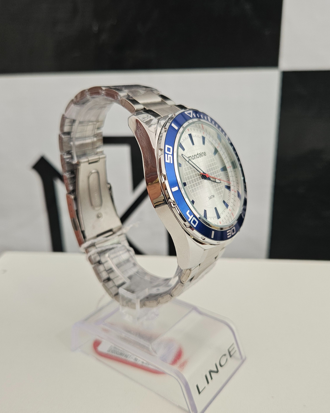 Relógio MONDAINE masculino prata analógico 53521G0MVNE1