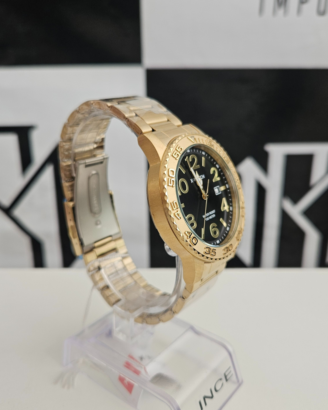Relógio X-Watch Masculino Ref: Xmgs1044 P2kx Casual Dourado Dourado
