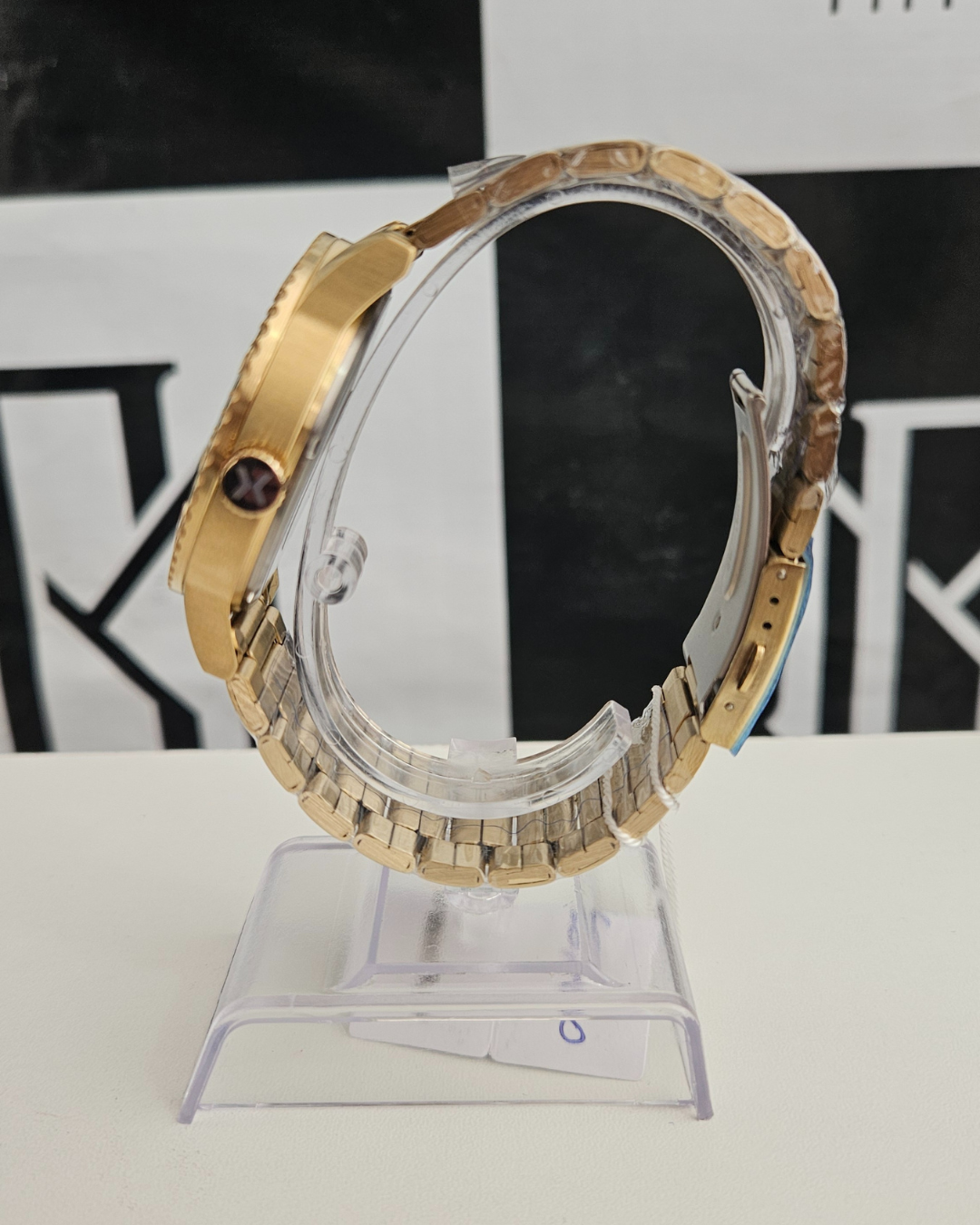 Relógio X-Watch Masculino Casual Dourado.