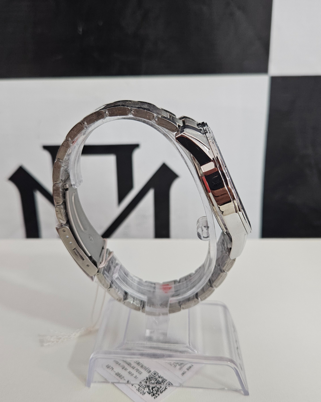 Relogio Lince Masculino Prateado Preto Mrmm003l