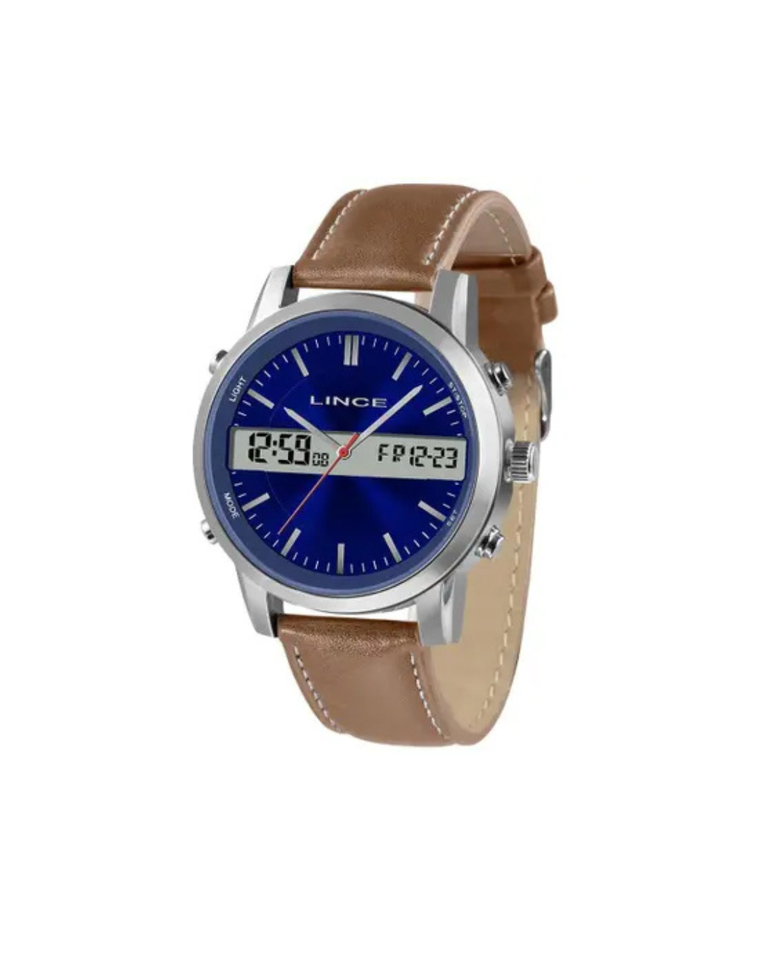 Relogio Lince Masculino Anadigi Pulseira Couro Mac4489L D1Mb