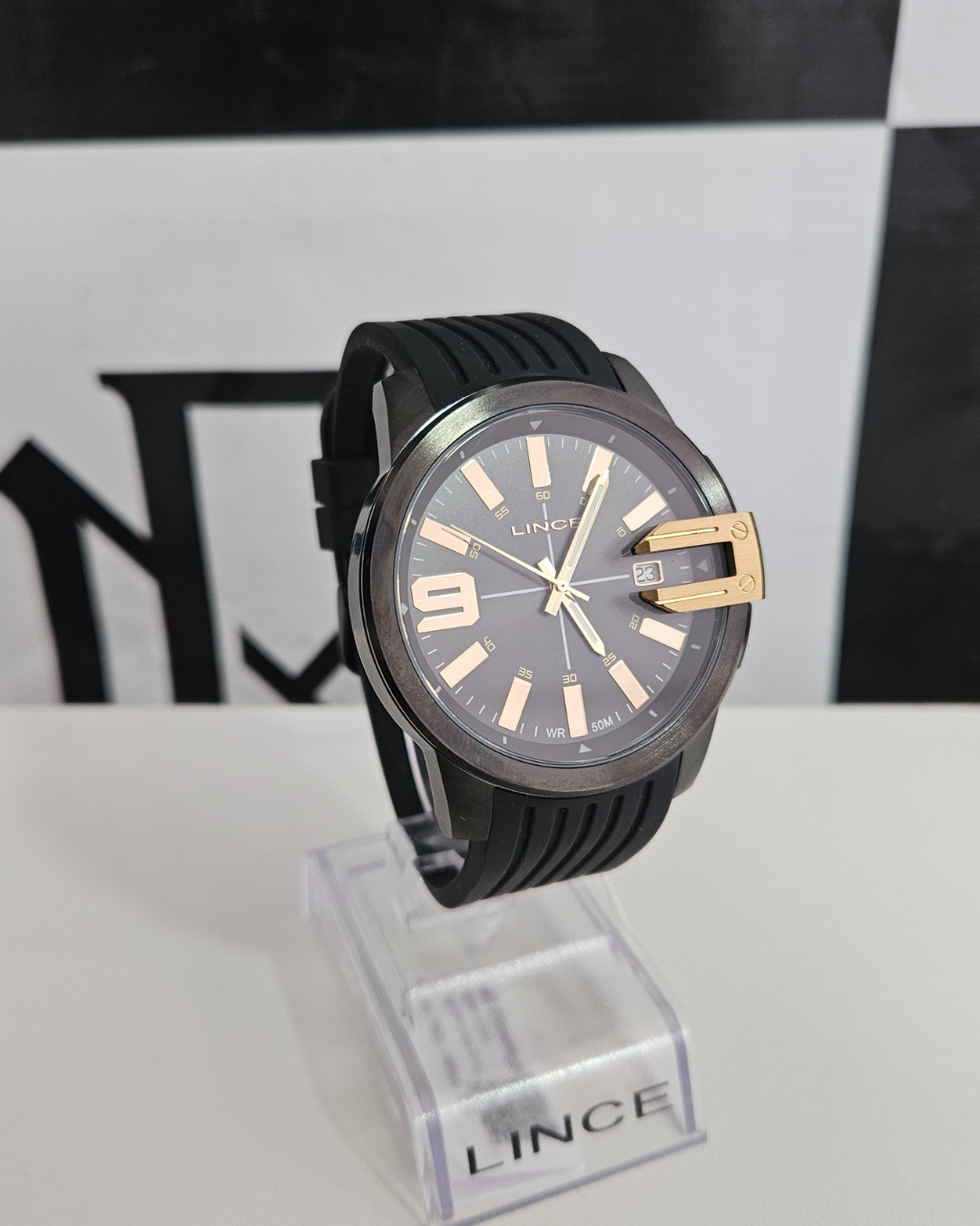 RELOGIO MASCULINO ANALOGICO MRP4709L PRETO