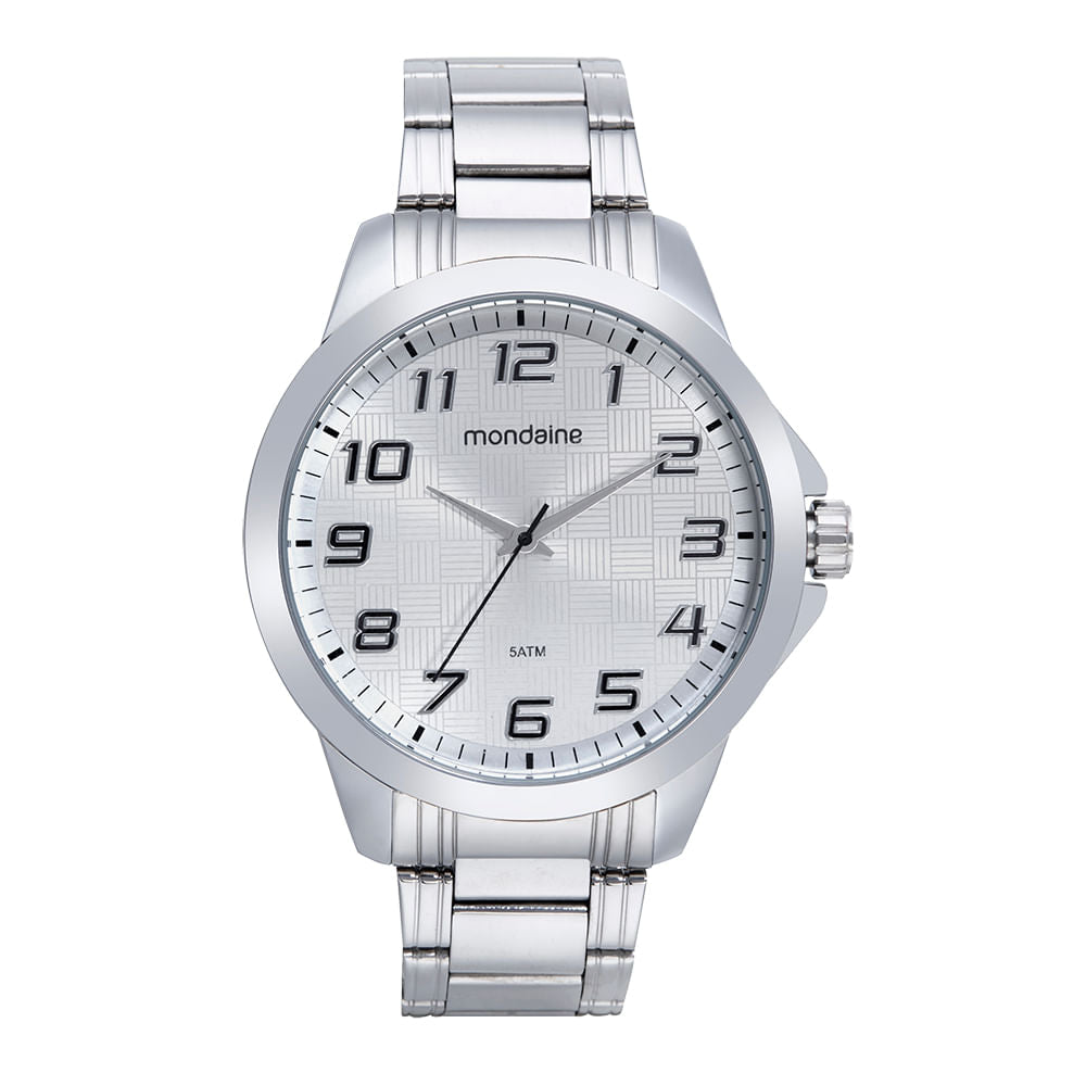 Relógio Mondaine Masculino Social Prata 99681G0MVNE1