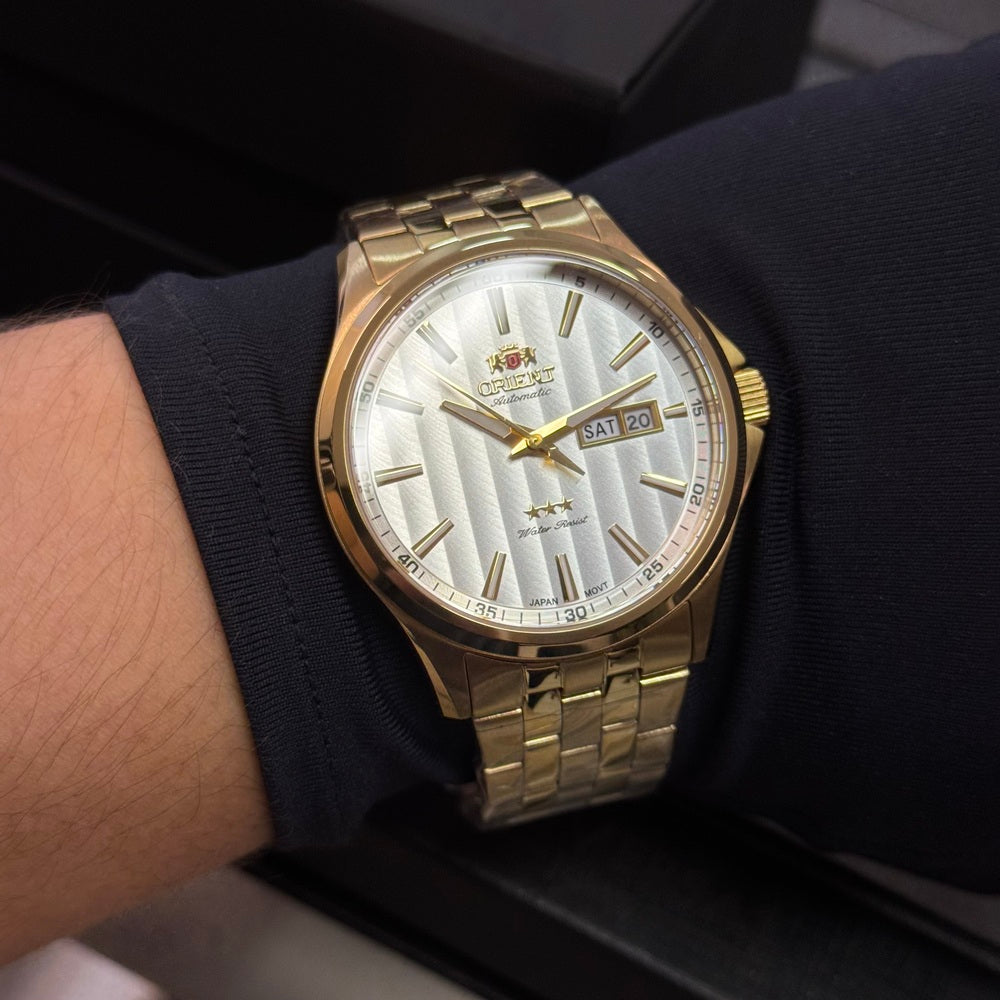 Relógio Masculino Orient Automático Dourado