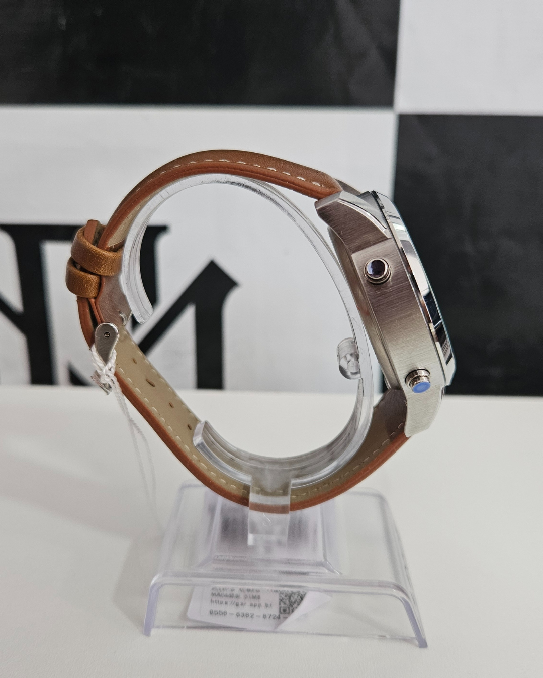 Relogio Lince Masculino Anadigi Pulseira Couro Mac4489L D1Mb