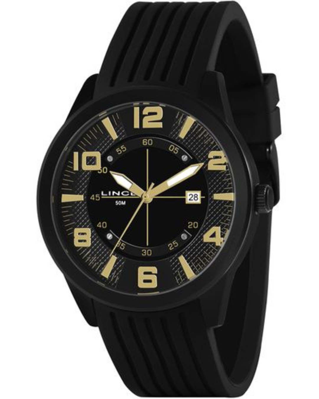 Relógio LINCE masculino analógico preto MRN4695L P2PX