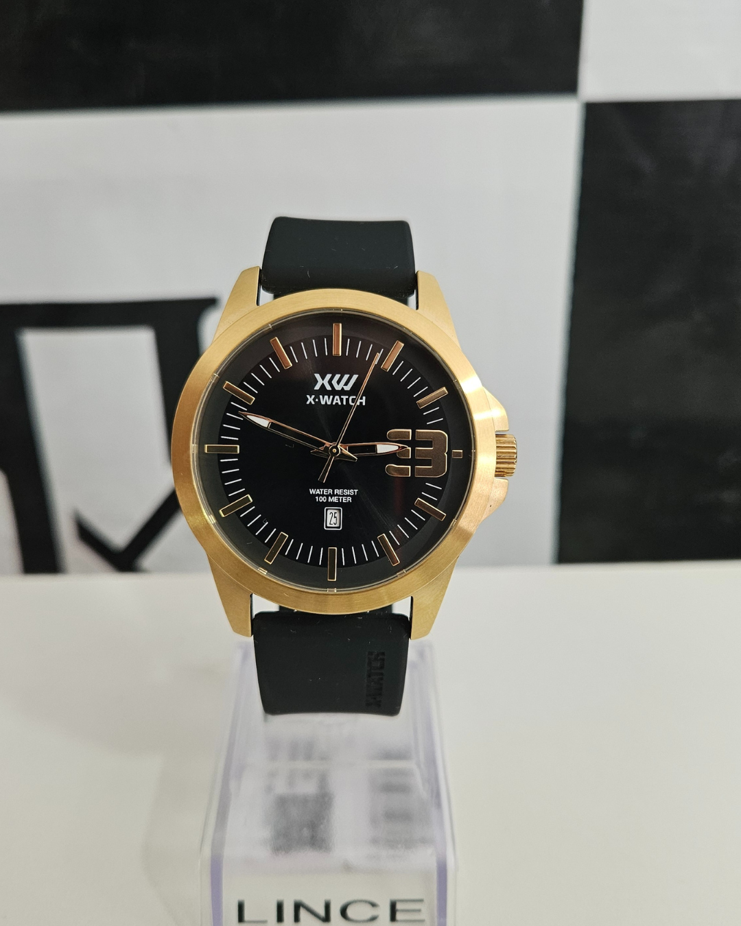 Relogio X-Watch Masculino Dourado
